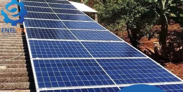 Sistema de energia solar instalado pela ENELTEC: residência em São Jorge do Ivaí - PR, 400 kWh por mês