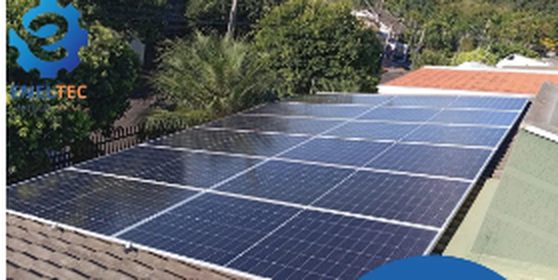 Sistema de energia solar instalado pela ENELTEC: residência em Mandaguari - PR, 800 kWh por mês